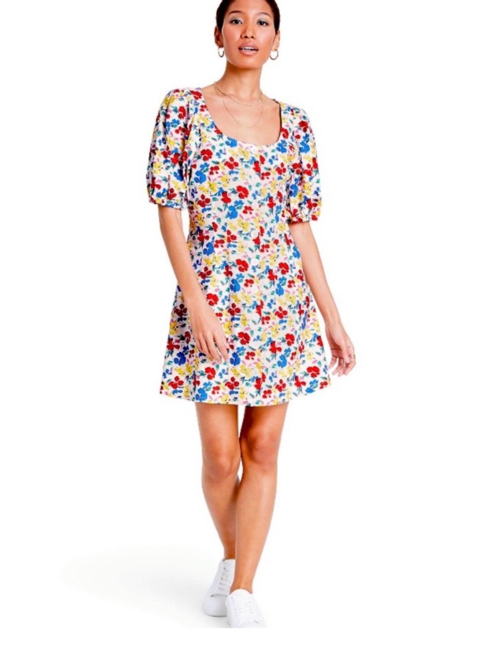 Rixo x Target mini puff sleeve dress